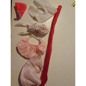 Vintage Lot Of 5+ Barbie Doll Miscellaneous Accessories Fabric Clothing